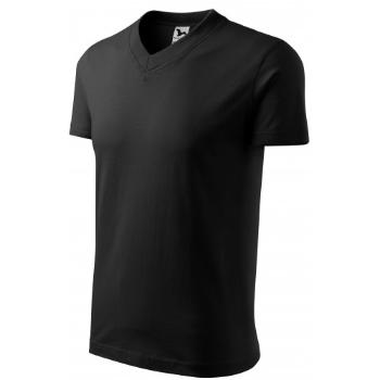 T-shirt z krótkim rękawem o średniej gramaturze, czarny, XL