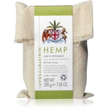 The Somerset Toiletry Co. Ministry of Soap Natural Hemp mydło w kostce do ciała Lime & Peppermint 200 g