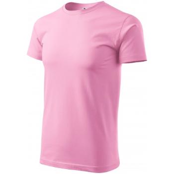 Prosta koszulka męska, różowy, 4XL