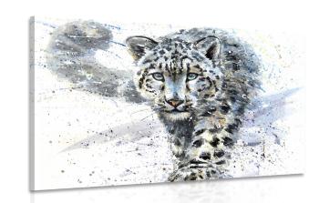 Obraz kreskówkowy leopard - 120x80
