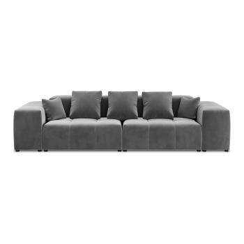 Szara aksamitna sofa 320 cm Rome Velvet - Cosmopolitan Design