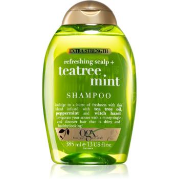 OGX Teatree Mint Extra Strenght orzeźwiający szampon 385 ml