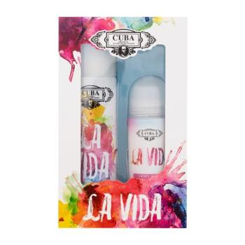 Cuba La Vida zestaw Edp  ml + Antyperspirant roll-on 50 ml dla kobiet