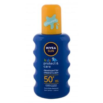 Nivea Sun Kids Protect & Care Sun Spray SPF50+ 200 ml preparat do opalania ciała dla dzieci uszkodzony flakon