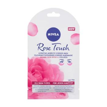 Nivea Rose Touch Hydrating Under Eye Hydrogel Mask 1 szt maseczka na okolice oczu dla kobiet
