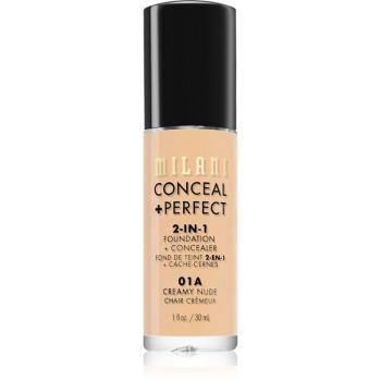 Milani Conceal + Perfect 2-in-1 Foundation And Concealer make up 01A Creamy Nude 30 ml