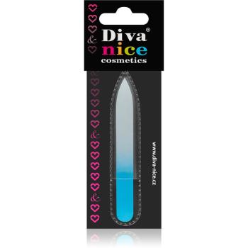 Diva & Nice Cosmetics Accessories szklany pilniczek do paznokci mały Blue