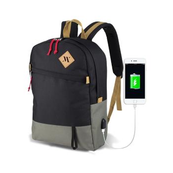 Szaro-czarny plecak z portem USB My Valice FREEDOM Smart Bag