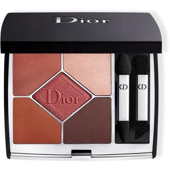 DIOR Diorshow 5 Couleurs Couture Velvet Limited Edition paleta cieni do powiek odcień 869 Red Tartan 7 g