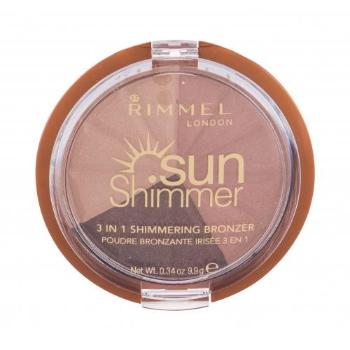 Rimmel London Sun Shimmer 3in1 9,9 g bronzer dla kobiet 002 Bronze Goddess