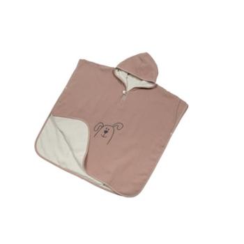 Be Be 's Collection Muslin ręcznik Poncho Old Pink 2-5 lat