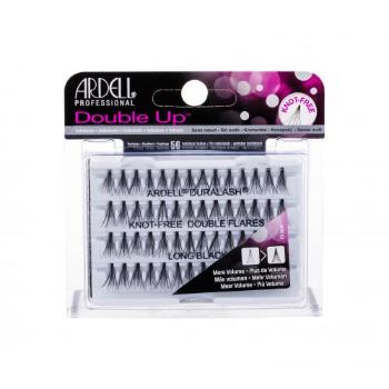 Ardell Double Up Duralash Knot-Free Double Flares 56 szt sztuczne rzęsy dla kobiet Uszkodzone pudełko Long Black