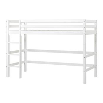 Hoppekids BASIC Średnie łóżko loftowe 90 x 200 cm białe