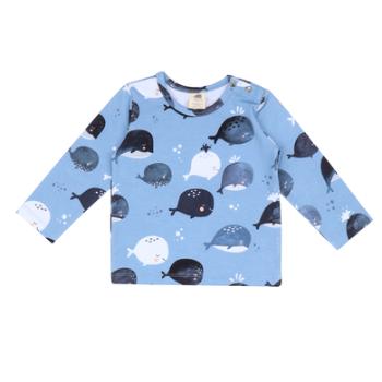 Wal kiddy Shirt Cute Whale s niebieski