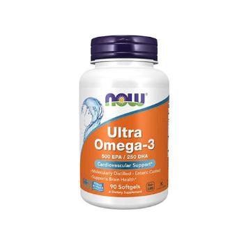 NOW Ultra Omega3 500EPA/250DHA - 90caps.Zdrowie i uroda > Kwasy Tłuszczowe
