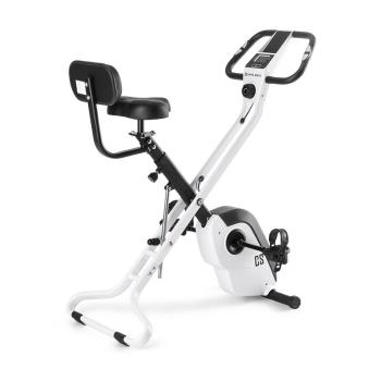 Capital Sports Azura X2 X-Bike, rower, do 120 kg, monitor pulsu, składany, 4 kg, biały
