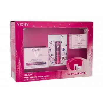 Vichy Idéalia Recovery Gel-Balm zestaw Krem na noc 50 ml + Krem na dzień 15 ml + Peeling na noc 3 ml + Kosmetyczka dla kobiet