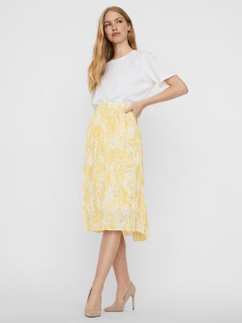 Vero Moda Flora Spódnica Żółty