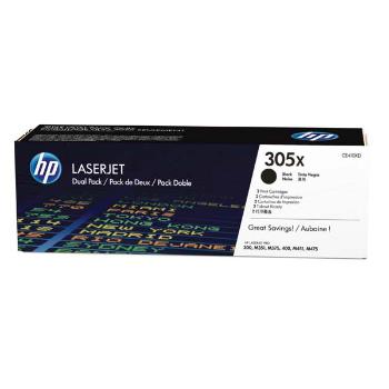 HP originální toner CE410XD, black, 4000 (2x4000)str., HP 305X, HP Color LaserJet Pro M375NW, Pro M475DN, dual pack, O