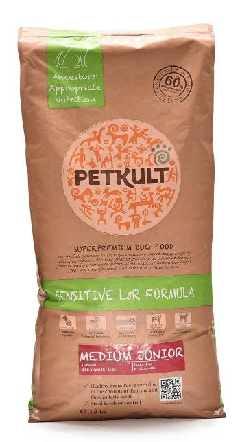 PETKULT dog  MEDIUM JUNIOR lamb/rice - 2x12kg