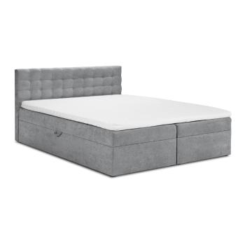 Szare łóżko dwuosobowe Mazzini Beds Jade, 180x200 cm
