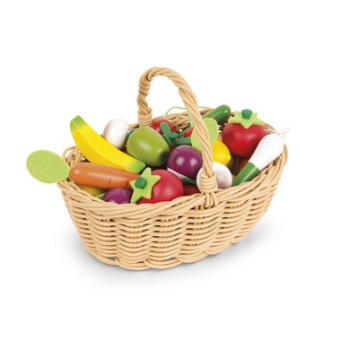 Janod® Warzywa i owoce w koszyku