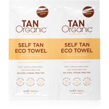 TanOrganic The Skincare Tan chusteczki samoopalające 2x10 ml