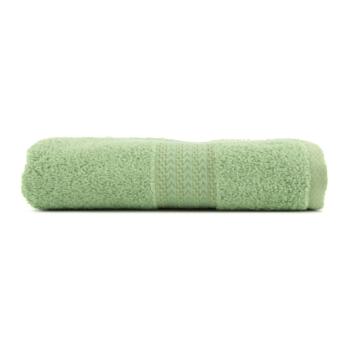 Zelený ręcznik z czystej bawełny Foutastic, 50x90 cm