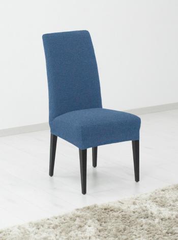 Pokrowiec multielastyczny na całe krzesło, Denia komplet 2 szt., niebieski