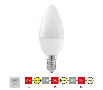 EGLO 11581 - LED Ściemnialna żarówka E14/6W/230V - STEPDIMMING ciepła biała
