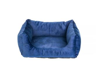 FERA Glamour sofa legowisko prostokątne niebieskie XL 75x85x29 cm