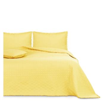 Żółta narzuta na łóżko AmeliaHome Meadore, 220 x 240 cm