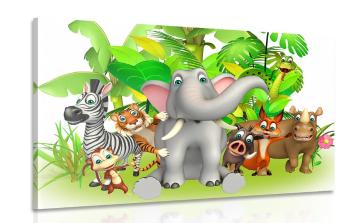 Obraz zwierzątka z dżungli - 90x60
