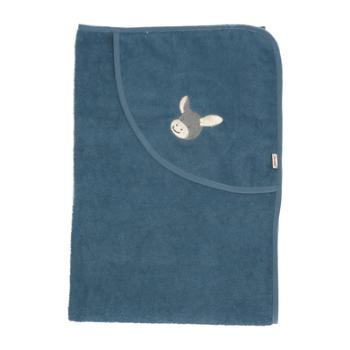 Sterntaler Ręcznik kąpielowy Osiołek Emmi szaro-niebieski 100 x 100 cm