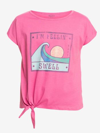 Roxy Pura Playa Koszulka dziecięce Różowy