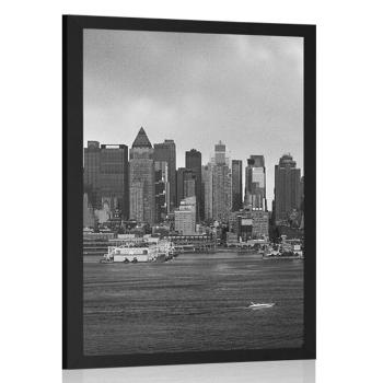 Plakat wyjątkowy Nowy Jork w czerni i bieli - 60x90 black