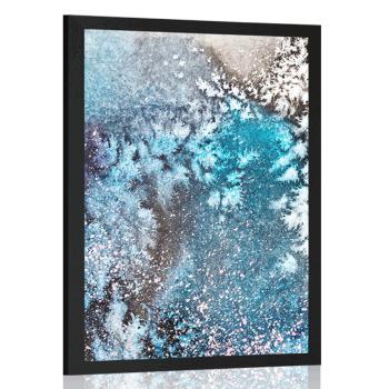Plakat abstrakcja z kolorów akwareli - 40x60 black