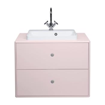 Różowa szafka z umywalką bez baterii 80x62 cm Color Bath – Tom Tailor for Tenzo