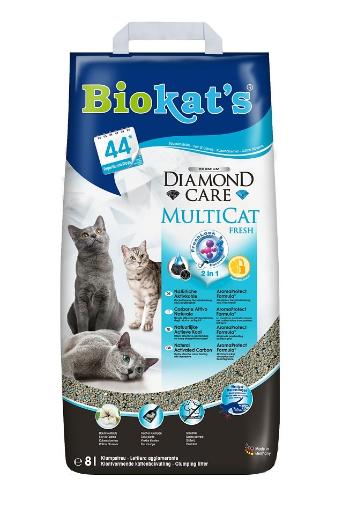 BIOKAT'S Diamond Care Multicat fresh 8 l żwirek bentonitowy dla wielu kotów