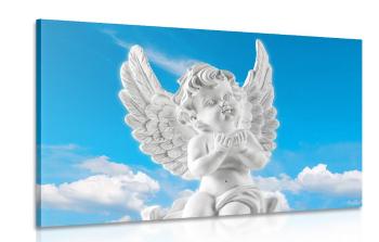 Obraz opiekuńczy anioł na niebie - 60x40