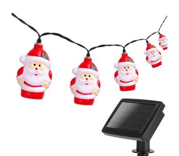 - LED Solarny łańcuch bożonarodzeniowy 10xLED/3,8 m IP44 zimna biel