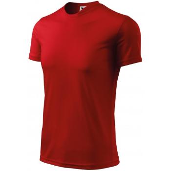 Koszulka sportowa dla dzieci, czerwony, 134cm / 8lat