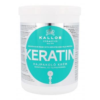 Kallos Cosmetics Keratin 1000 ml maska do włosów dla kobiet