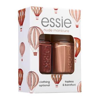 Essie Nude Manicure zestaw Lakier do paznokci 13,5 ml + lakier do paznokci 13,5 ml dla kobiet Clothing Optional