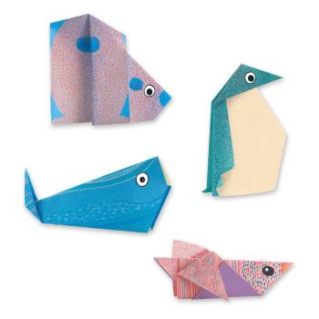 Zestaw 16 sztuk z origami z instrukcją Djeco Polar