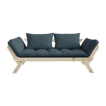 Sofa rozkładana z niebieskozielonym pokryciem Karup Design Bebop Natural/Petrol Blue
