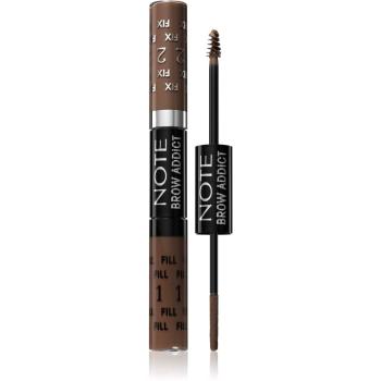 Note Cosmetique Brow Addict Tint and Shaping Gel żel do brwi 02 Light Brown 2x5 ml