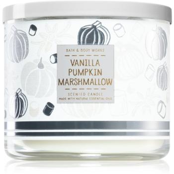 Bath & Body Works Vanilla Pumpkin Marshmallow świeczka zapachowa z olejkami eterycznymi 411 g