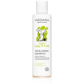 Mádara Oat & Linden Flower łagodny szampon dla dzieci od urodzenia 200 ml