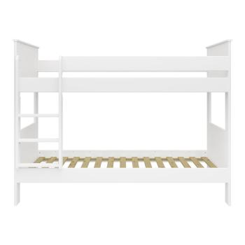 Białe piętrowe łóżko dziecięce 90x200 cm Alba – Tvilum